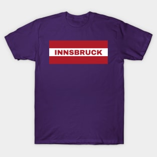 Innsbruck City in Austrian Flag T-Shirt